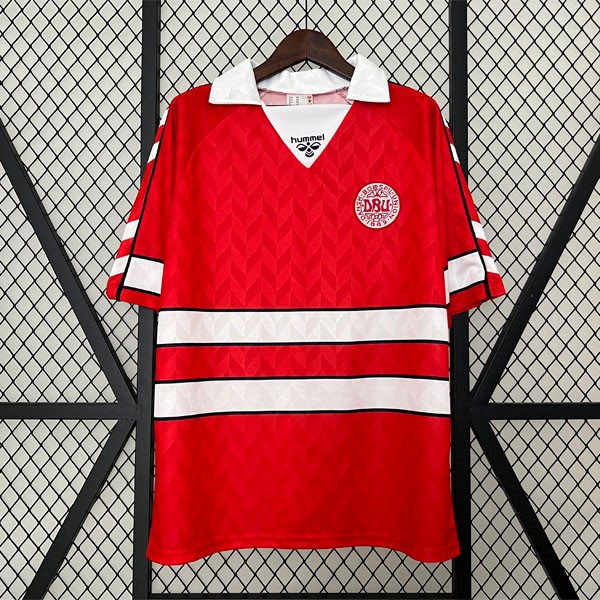 Tailandia Camiseta Dinamarca Replica Primera Ropa Retro 1988